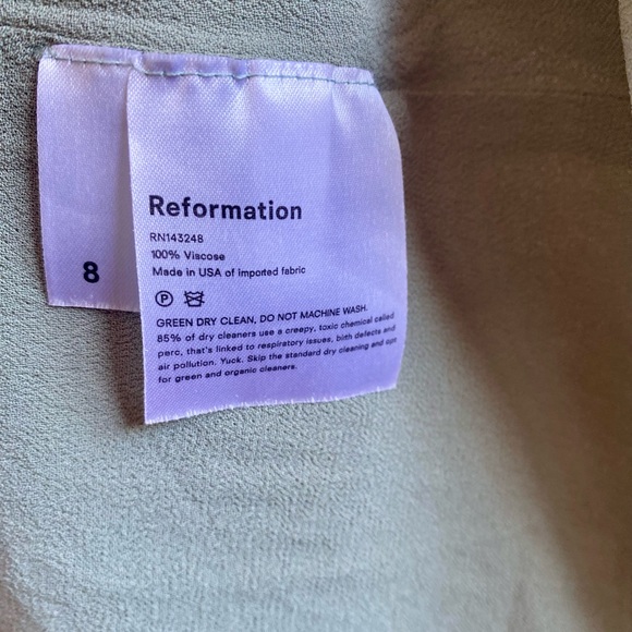 Seafoam Green Reformation Dress - Picture 5 of 7